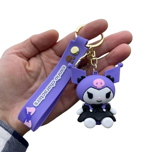 Брелок Куромі Kuromi Sanrio Санріо аніме фігурка іграшка для ключів, рюкзака, сумки 6 см - Фото 6 Брелок Куромі Kuromi Sanrio Санріо аніме фігурка іграшка для ключів, рюкзака, сумки 6 см - зображення 6