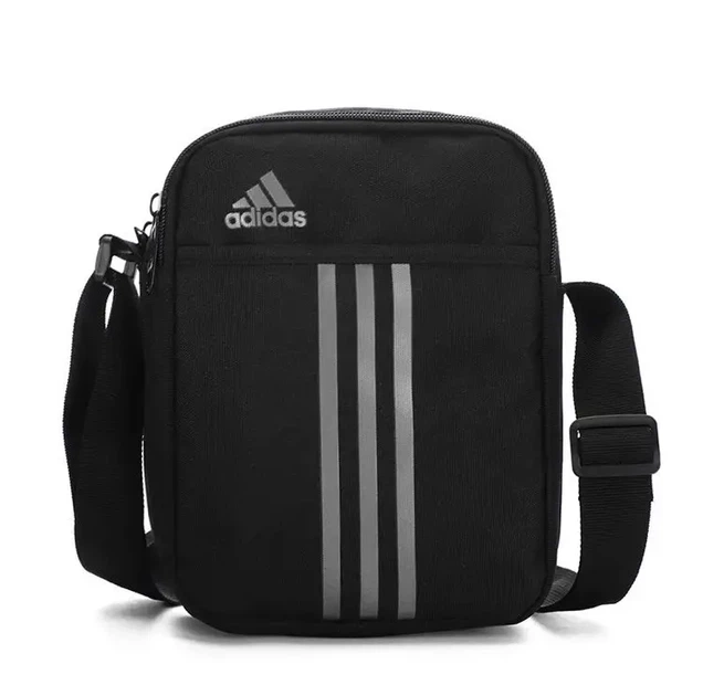 Сумка через плечо Adidas черно-серого цвета. - Фото 2 Сумка через плечо Adidas черно-серого цвета. - изображение 2