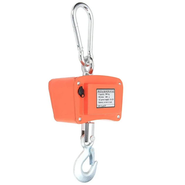 Электронные крановые весы, до 500 кг (0,1 кг), на аккумуляторе, BX-9025 Boxer, Оранжевый - Фото 4 Электронные крановые весы, до 500 кг (0,1 кг), на аккумуляторе, BX-9025 Boxer, Оранжевый - изображение 4