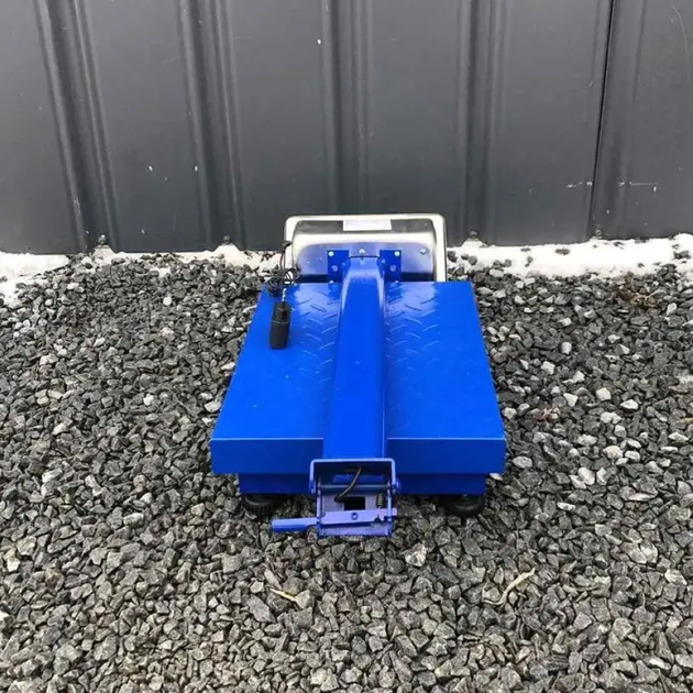 Весы торговые RB-150KG с усиленной платформой 40х30 см, 150 кг, синие / Напольные весы / Весы для торговли - изображение 6