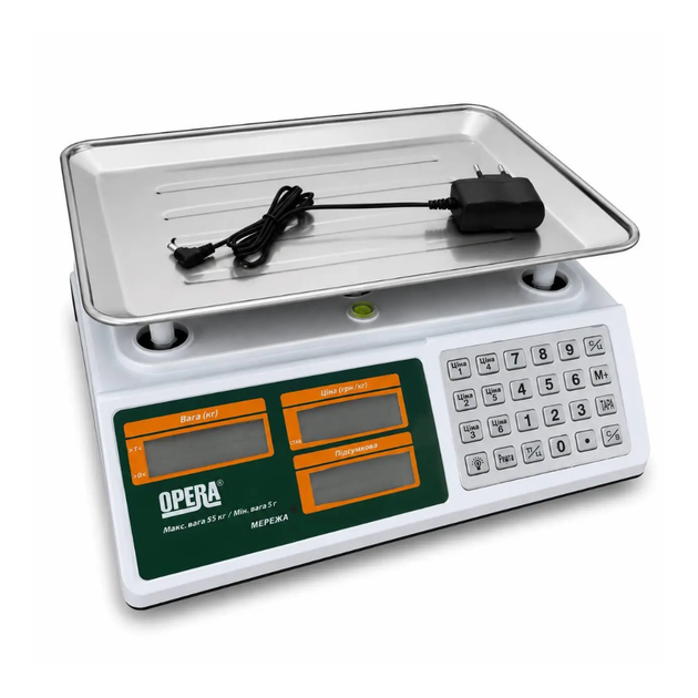 Электронные торговые весы OP-983S до 55 кг, 33х33х13 см, белые / Торговые весы / Электронные весы - Фото 8 Электронные торговые весы OP-983S до 55 кг, 33х33х13 см, белые / Торговые весы / Электронные весы - изображение 8