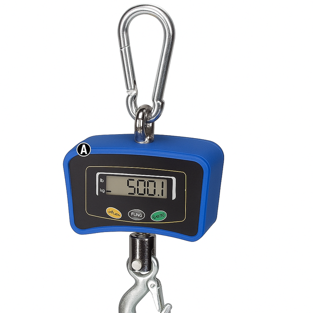 Электронные крановые весы, до 500 кг (0,1 кг), на аккумуляторе, BX-9025 Boxer, Синий / Электронные весы / Электронный крановый - Фото 3 Электронные крановые весы, до 500 кг (0,1 кг), на аккумуляторе, BX-9025 Boxer, Синий / Электронные весы / Электронный крановый - изображение 3