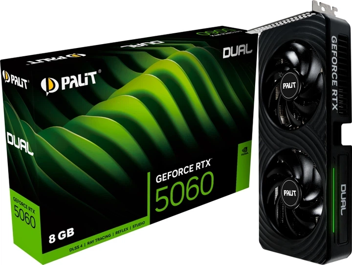 Видеокарта GeForce RTX 5060 8Gb GDDR7 Palit Dual (NE75060019P1-GB2063D) - изображение 11