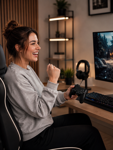 Джойстик бездротовий для телефона пк геймпад ігровий ps4 ps5 xbox блютуз для смартфона планшета ноутбука контроллер для iOS Android універсальний з USB кабель BS-350 OnePro 74043 - зображення 7
