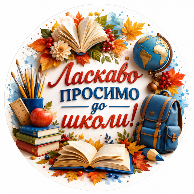 Міні банер артборд 3Д 50 см на 1 вересня Ласкаво просимо до школи Різнобарвний - Фото 1 Міні банер артборд 3Д 50 см на 1 вересня Ласкаво просимо до школи Різнобарвний - зображення 1