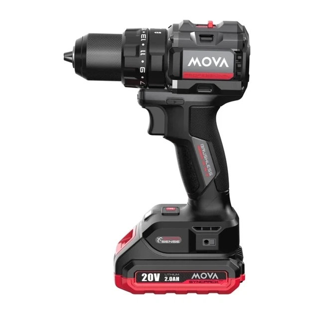 Дрель ударная бесщёточная MOVA PD80IK 20V 80Nm (6978879340753) - Фото 2 Дрель ударная бесщёточная MOVA PD80IK 20V 80Nm (6978879340753) - изображение 2