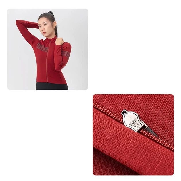 Кофта велосипедная женская Rockbros YPW065 длинный рукав осень/зима L Red (5907769394102) - Фото 4 Кофта велосипедная женская Rockbros YPW065 длинный рукав осень/зима L Red (5907769394102) - изображение 4