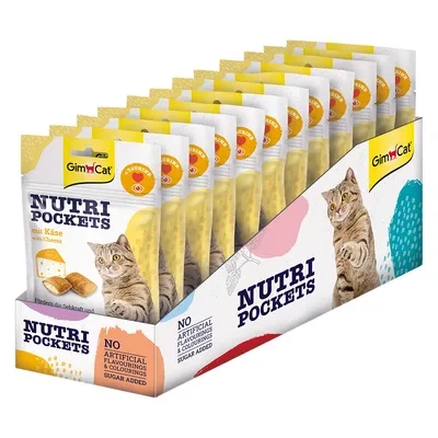 Вітамінні ласощі GimCat Nutri Pockets для котів, сир з таурином, 60 гр - изображение 2