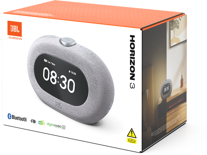 Głośnik przenośny JBL Horizon 3 z zegarem i radiem Grey (JBLHORIZON3GRYEP) - obraz 9