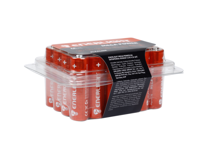 Батарейка пальчик ENERLIGHT MEGA POWER AA 1.5V бокс 24 шт. - изображение 3