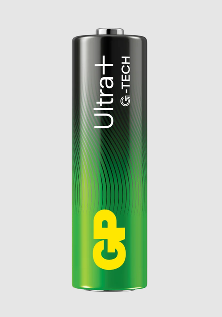 Батарейка AA GP ULTRA+ Alkaline LR6 15A 15 V 4 шт. пч - Фото 2 Батарейка AA GP ULTRA+ Alkaline LR6 15A 15 V 4 шт. пч - зображення 2