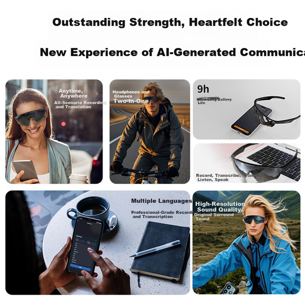 Навушники SOBAST HY-G13 Wireless Silver-Black (6978290440957) - зображення 2
