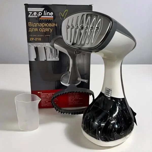 Вертикальний ручний відпарювач для одягу Zepline ZP-210 2000 Вт Сенсорне керування Сірий - зображення 4