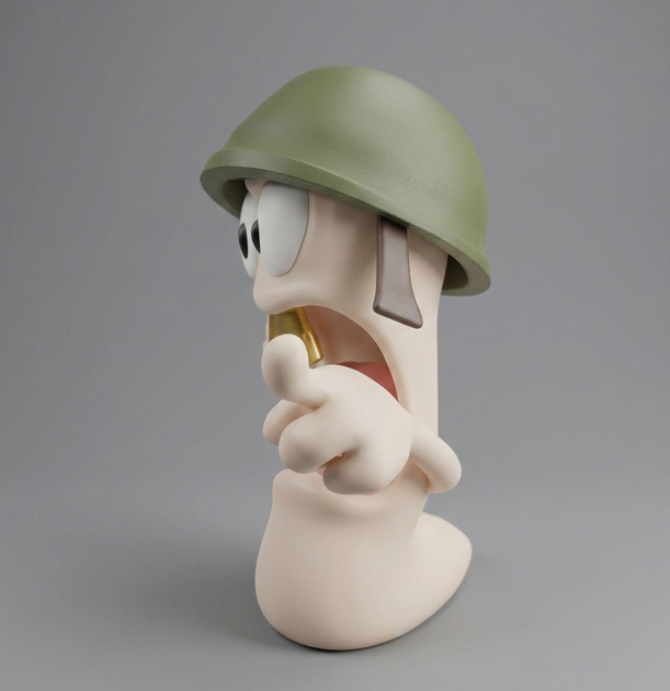 Фігурка з гри "Worms". Holy Hand Grenade. Hallelujah Bomb. Висота 18 см - зображення 3