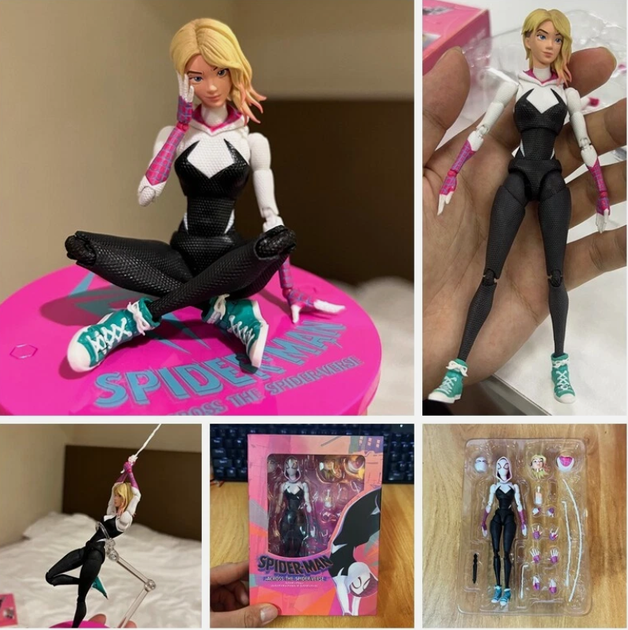 Коллекционная экшн-фигурка Spider-Gwen: Across the Spider-Verse Гвен Стейси «Человек-паук: Сквозь вселенную» - изображение 3