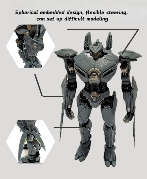 Фігурка Pacific Rim Jaeger Striker Eureka | Колекційний робот Єгер Бродяга з Тихоокеанський Рубіж, 18 см - Фото 11 Фігурка Pacific Rim Jaeger Striker Eureka | Колекційний робот Єгер Бродяга з Тихоокеанський Рубіж, 18 см - зображення 11