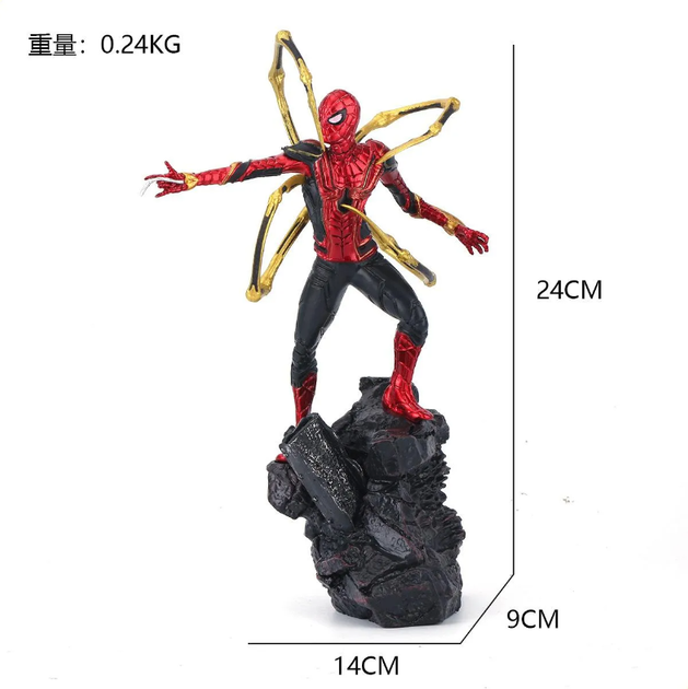Фигурка Человека-Паука "Железный Паук" 24 см – Коллекционная модель Marron action figures Iron Spider Man - зображення 7
