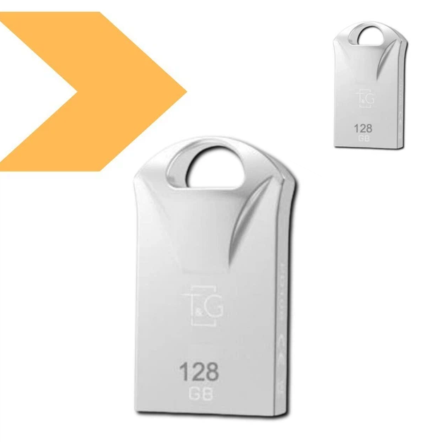 USB флешка T&G 128GB Metal 106 высокоскоростная ударостойкая с USB 3.0 для переноски данных стальной - Фото 3 USB флешка T&G 128GB Metal 106 высокоскоростная ударостойкая с USB 3.0 для переноски данных стальной - изображение 3