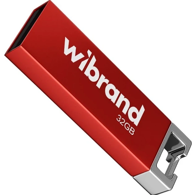 USB-флешка 32 Гб Wibrand Chameleon червона металевий корпус для зберігання даних - зображення 3