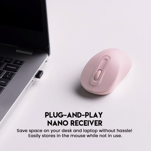Беспроводная мышь Fantech GO W608 с оптическим сенсором 1200DPI компактная с энергосбережением синий - изображение 4