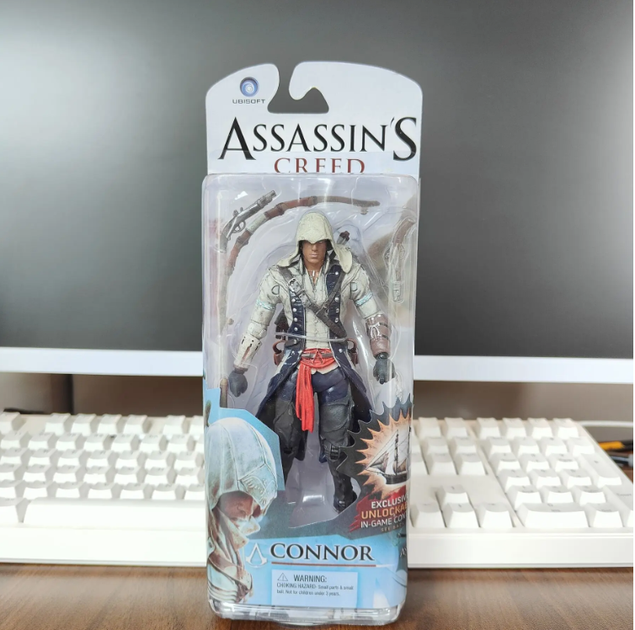 Фігурка іграшка Connor Kenway Assassin's Creed III — Колекційна рухлива деталізована action figure героя Коннор Кенуей за грою Ассасін Крід - Фото 4 Фігурка іграшка Connor Kenway Assassin's Creed III — Колекційна рухлива деталізована action figure героя Коннор Кенуей за грою Ассасін Крід - зображення 4