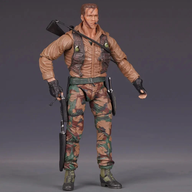 Фигурка Predator Jungle Extraction Dutch 18 см — Коллекционная игрушка-герой Хищник Датч Арнольд Шварценеггер в подарочной упаковке - изображение 3