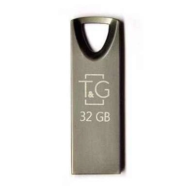 USB флешка 32ГБ USB 2.0 черная металлическая для хранения данных T&G Metal 117 - изображение 4