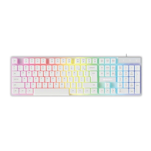 Игровой комплект 5в1 Fantech P51 мембранная клавиатура мышь наушники коврик с LED подсветкой белый - изображение 2