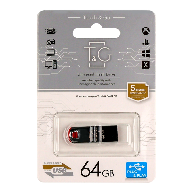 USB флешка T&G 64Гб хромированная коррозиестойкий металл для хранения документов стальной - Фото 4 USB флешка T&G 64Гб хромированная коррозиестойкий металл для хранения документов стальной - изображение 4