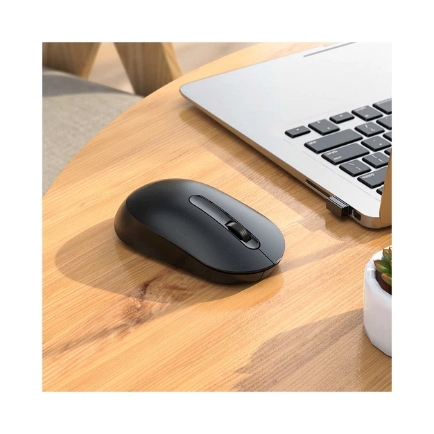 Беспроводная мышь Hoco GM14 оптическая с USB адаптером для ПК и ноутбука черная эргономичная легкая - изображение 7