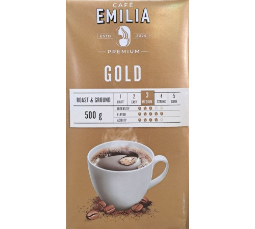 Кава мелена Café Emilia Premium Gold 500 г - Фото 1 Кава мелена Café Emilia Premium Gold 500 г - зображення 1