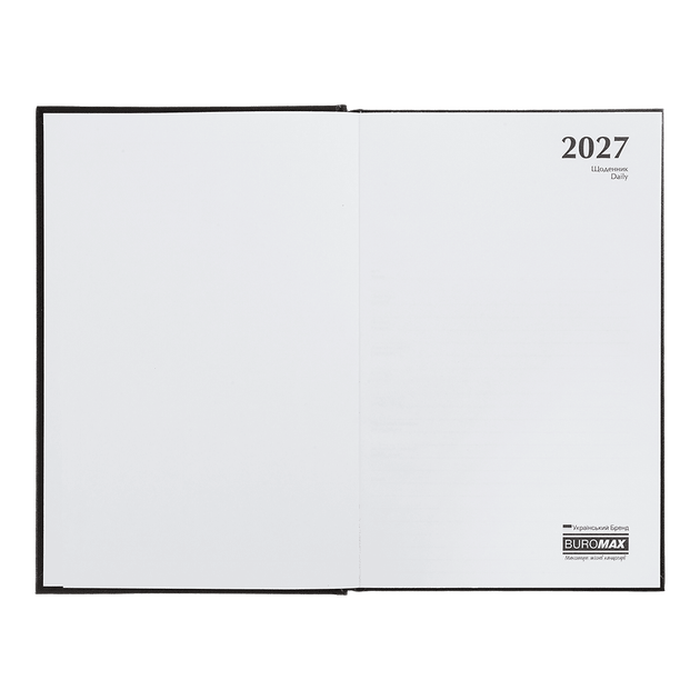 Ежедневник 2027г. BuroMax A-5 BM.2121-01 OPTIMAL бумвинил, черный - Фото 4 Ежедневник 2027г. BuroMax A-5 BM.2121-01 OPTIMAL бумвинил, черный - изображение 4
