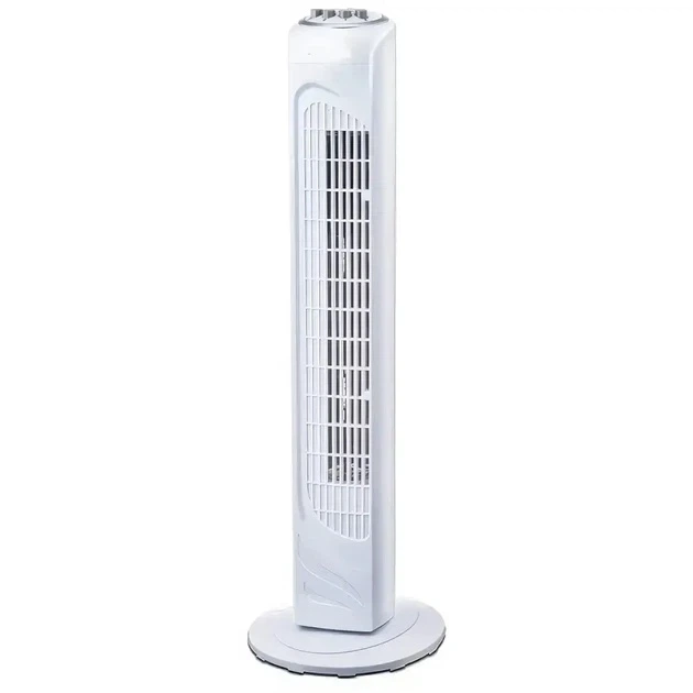 Напольный вентилятор Domotec White-Grey 3 скорости, колонная модель с электронным управлением для комнаты - изображение 5