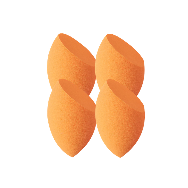Спонжи для макияжа UPLUS Beauty Blender, не впитывают пудру, с режущей кромкой, подарочная коробка из 4 штук с подставкой и футляром для хранения, специально разработаны для жидкой тональной основы. - изображение 4