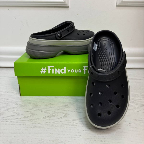 Крокси Classic Stacked Clog Black, розмір 39 - изображение 8