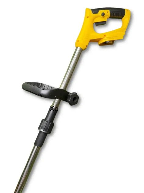 Тример акумуляторний DeWalt DCMST156N 48 В 6 А·год безщітковий електрокоса 1200 Вт садова коса 10000 об хв ніж 230 мм бездротова косарка пряма штанга антивібраційна для трави газону бур'янів чагарників молодих пагонів саду дачі з 2 АКБ колесами - зображення 4