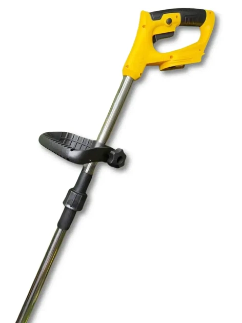 Тример акумуляторний DeWalt DCMST156N 48 В 6 А·год безщітковий електрокоса 1200 Вт садова коса 10000 об хв ніж 230 мм бездротова косарка пряма штанга антивібраційна для трави газону бур'янів чагарників молодих пагонів саду дачі з 2 АКБ колесами - зображення 5