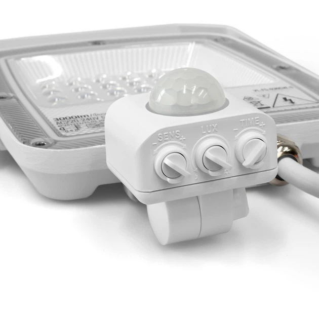 LED прожектор VIDEX F5 30W 3000-5000-6500K с датчиком движения 230V White (VL-F5-030CW-S) - изображение 4