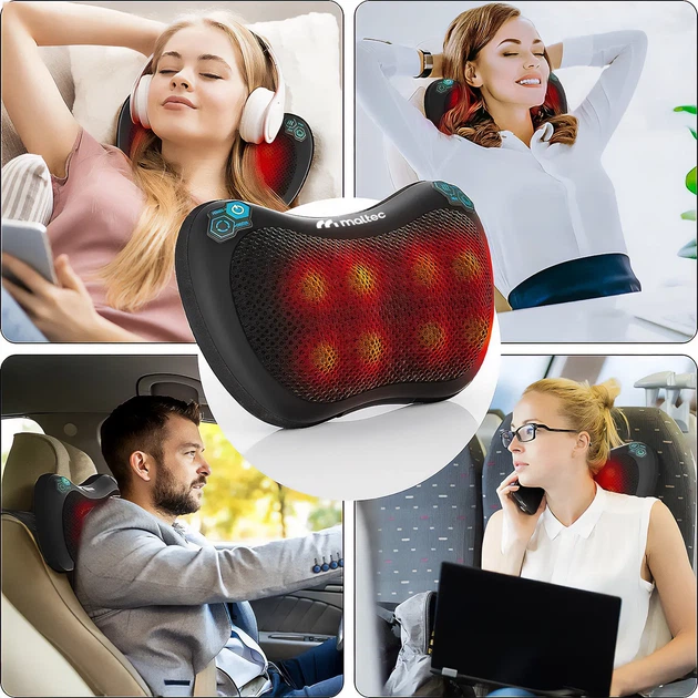 Массажная подушка Shiatsu MalTec PRO-Comfy30W-01 30 Вт с подогревом - Фото 7 Массажная подушка Shiatsu MalTec PRO-Comfy30W-01 30 Вт с подогревом - изображение 7