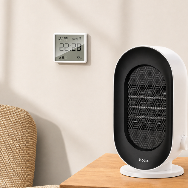 Цифровые часы Veron WX42 с термометром и гигрометром, LCD-дисплеем - изображение 6