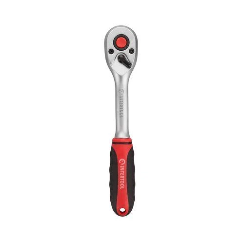 Тріскачка з храповим механізмом на 72 зубці 1/2" Cr-V INTERTOOL HT-2126 - Фото 1 Тріскачка з храповим механізмом на 72 зубці 1/2" Cr-V INTERTOOL HT-2126 - зображення 1