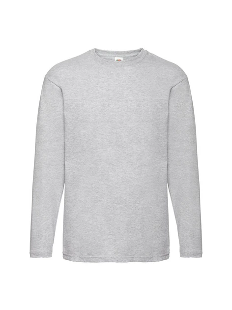 Чоловіча футболка з довгим рукавом Fruit of the Loom Valueweight Long Sleeve, 100% бавовна, розмір M, Сіро-лілова - зображення 6