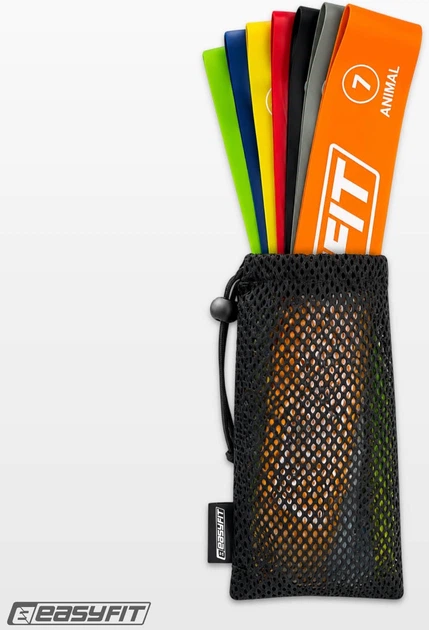 Резинки для фитнеса EasyFit EF-1814 набор 7 шт (56003342) - Фото 2 Резинки для фитнеса EasyFit EF-1814 набор 7 шт (56003342) - изображение 2