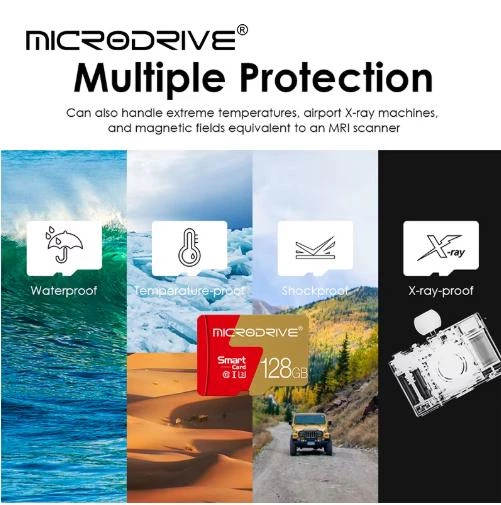 Карта памяти Micro SD MicroDrive 64Gb U3 A1 class 10 + SD адаптер - изображение 10