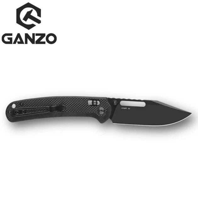 Нiж складаний Ganzo G768PT-BK чорний клинок - изображение 2