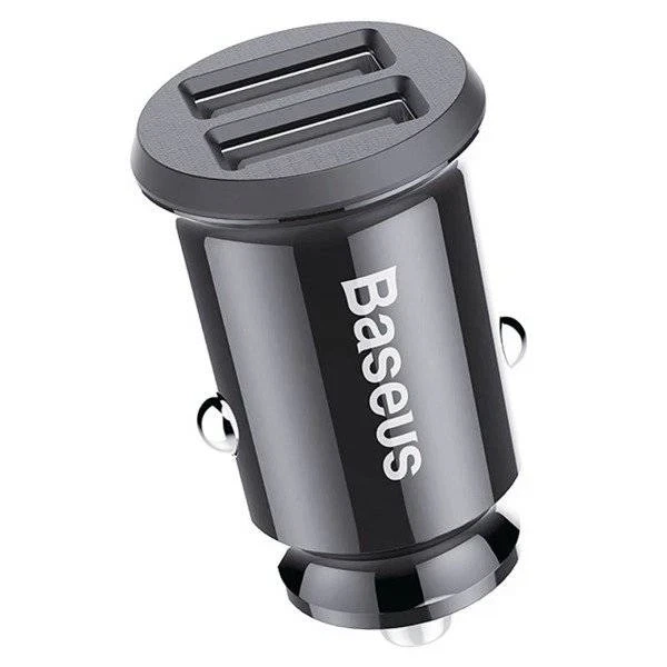 Автомобільний зарядний пристрій Baseus Grain CCALL-ML01, 2 USB-A, 3.1 A, чорний - Фото 5 Автомобільний зарядний пристрій Baseus Grain CCALL-ML01, 2 USB-A, 3.1 A, чорний - изображение 5