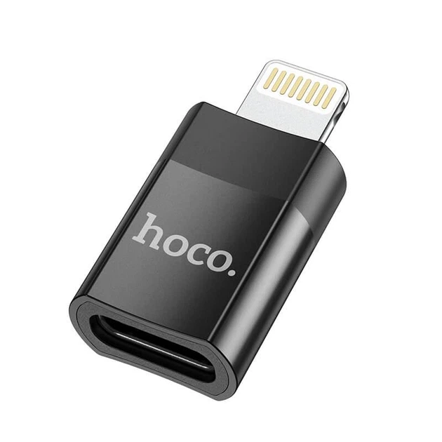 Перехідник HOCO UA17 Lightning M / USB Type-C F, чорний - изображение 4