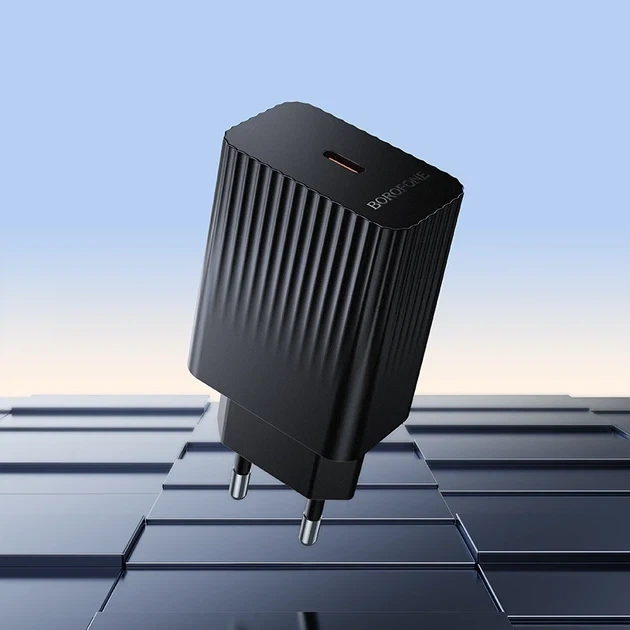 Мережевий зарядний пристрій BOROFONE BAS75A USB Type-C PD30W чорний - Фото 3 Мережевий зарядний пристрій BOROFONE BAS75A USB Type-C PD30W чорний - изображение 3