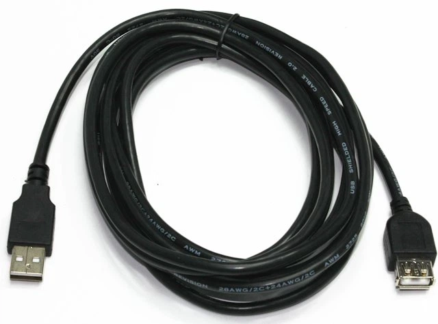 Кабель Cablexpert CCP-USB2-AMAF-10 USB 2.0 A-тато/A-мама, 3 м, чорний - Фото 2 Кабель Cablexpert CCP-USB2-AMAF-10 USB 2.0 A-тато/A-мама, 3 м, чорний - изображение 2