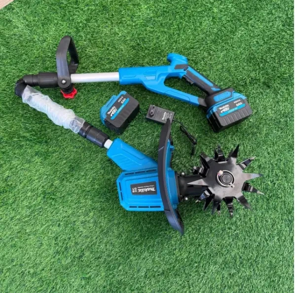 Аккумуляторный культиватор Makita 48 В ручной мотокультиватор 6 А·ч бесщеточный с 2 аккумуляторами электротяпка для рыхления прополки обработки почвы сада огорода клумб 23 см - изображение 9